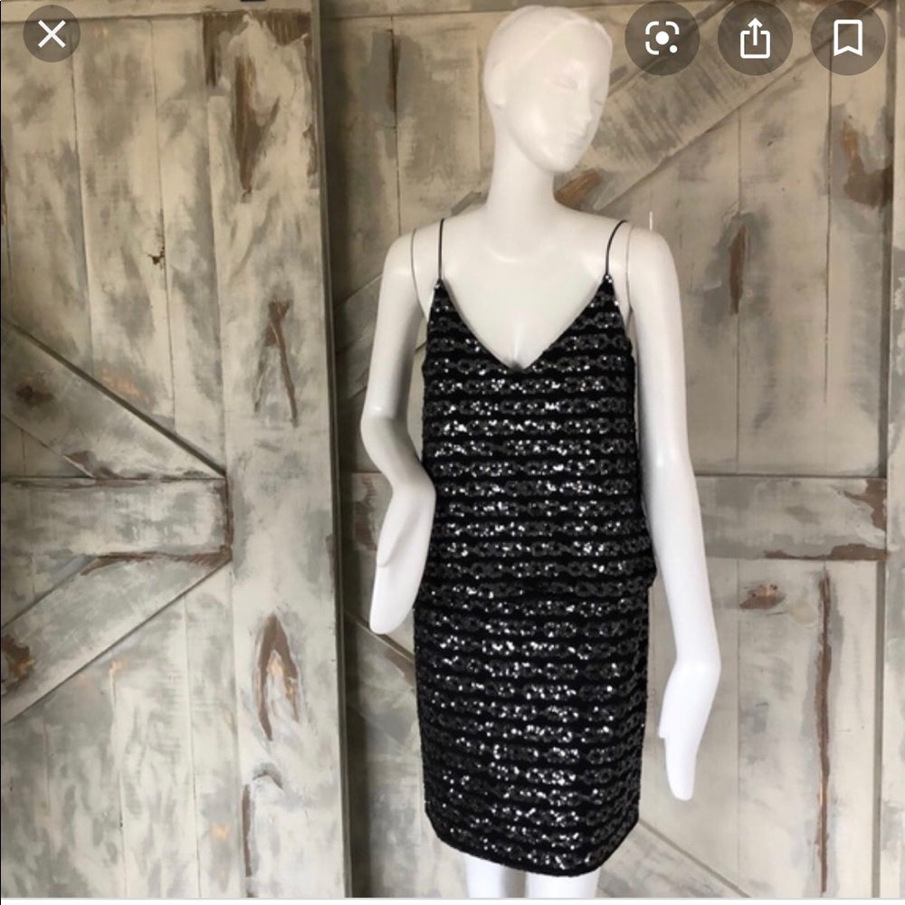 Milky sequined dress